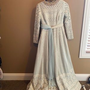 Baby blue Indian gown
